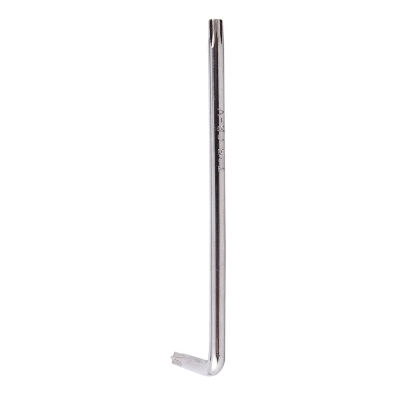 

New Long Arm Tamper Proof Torx Star Key Wrench Silver, T25 100mm