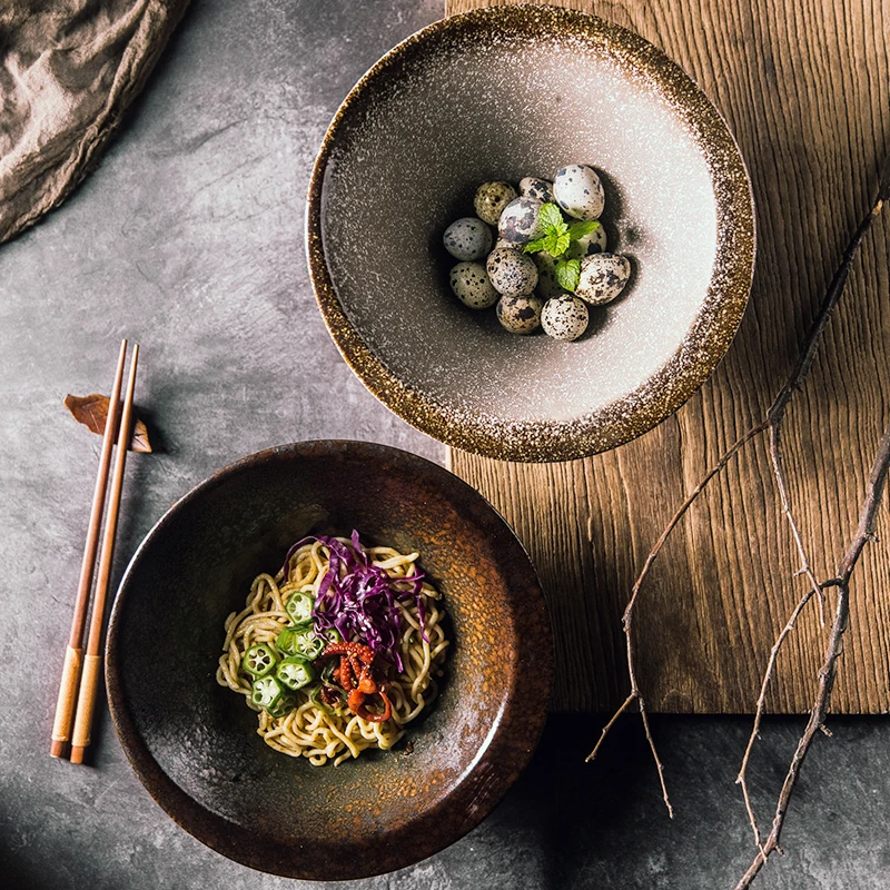 Японская наклонная чаша высокая глубокая для приготовления пищи Салатница