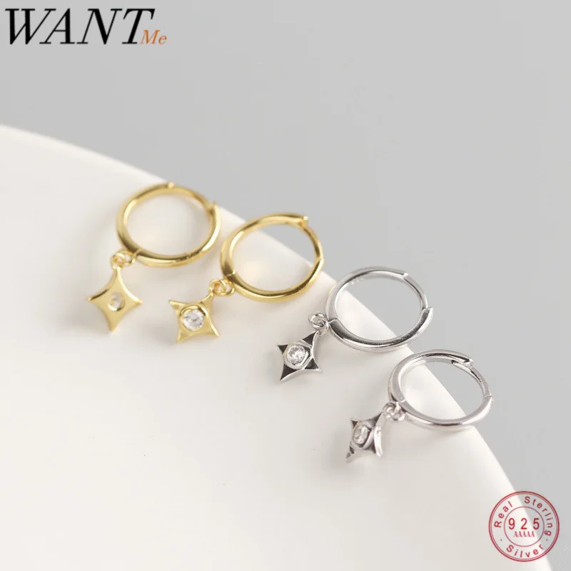 Минималистичные ювелирные изделия WANTME из настоящего серебра 925 пробы