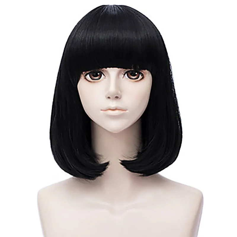 HAIRJOYHAIRJOY Синтетический Косплей желтый бриллиант в стране блестящих коротких прямых ЛИМОННЫХ волос парик