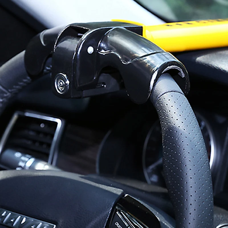 

Car Steering Wheel Lock Round Lock Core-T-shaped Car Anti-theft Universal Lock Auto Supplies 2021 New 1pc 44*25*5cm