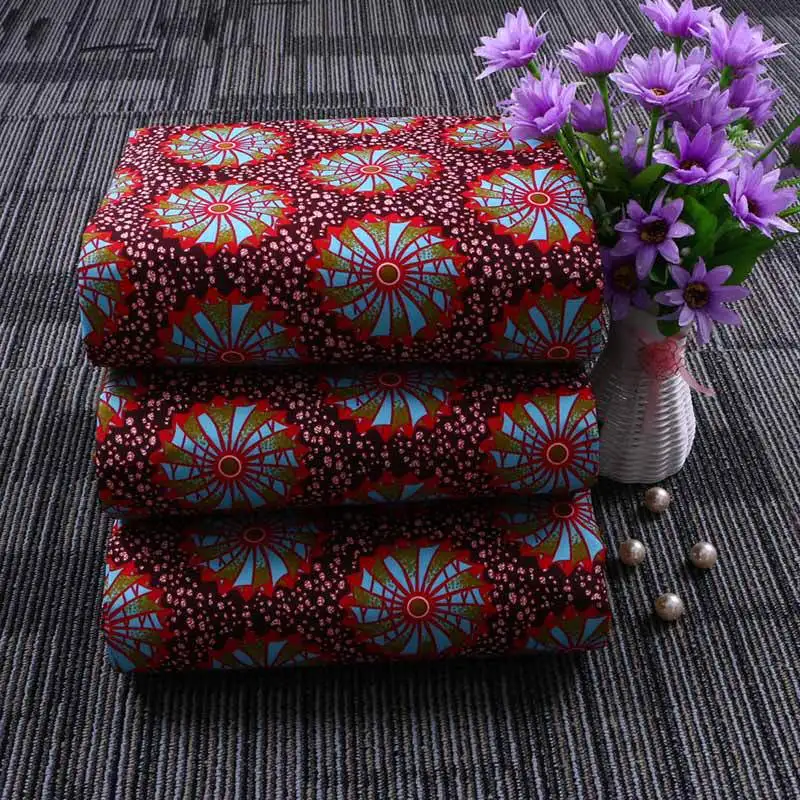 Chzimade 1 ярд африканская Анкара настоящая восковая печать Ткань Высокое качество