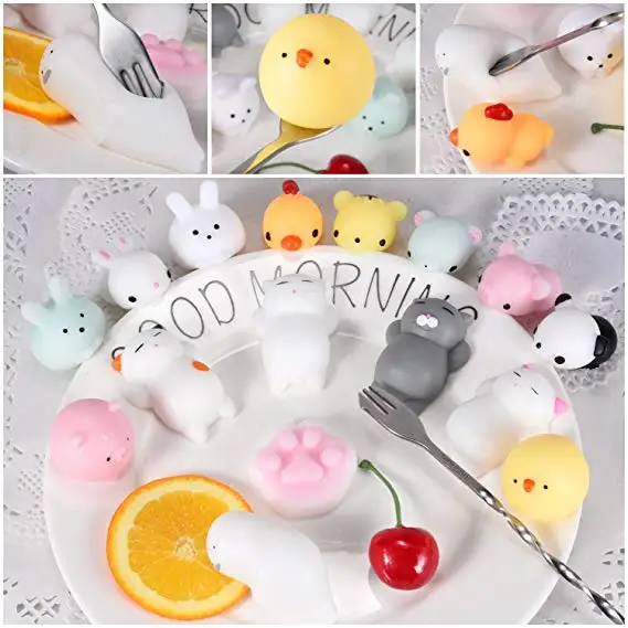 Мини игрушка для сжатия симпатичный мяч животное сжимаемая Mochi мягкая липкая