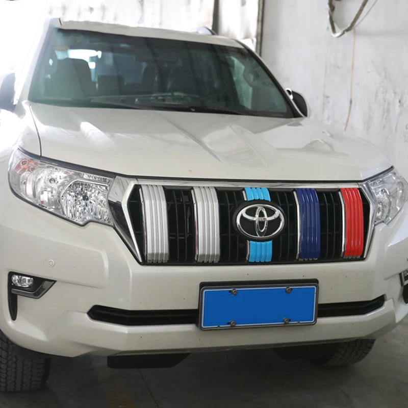 

for 19 new Toyota Prado mid-net trim strips mid-rim frame modified for decorative stickers