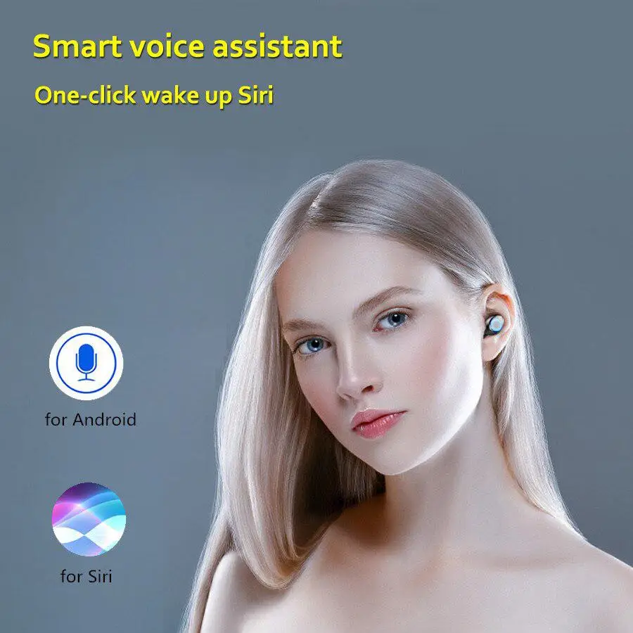 Беспроводные наушники EastVita F9 Bluetooth V5.0 гарнитура с поддержкой 8D стерео звук