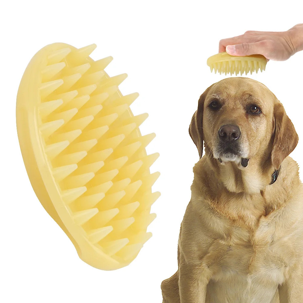 

Pet Washer Dog Cat Cleaner Puppy Wash Tools Soft Gentle Silicone Bristles Massage Brush Comb Pet Products Quickly Cleaning Brush