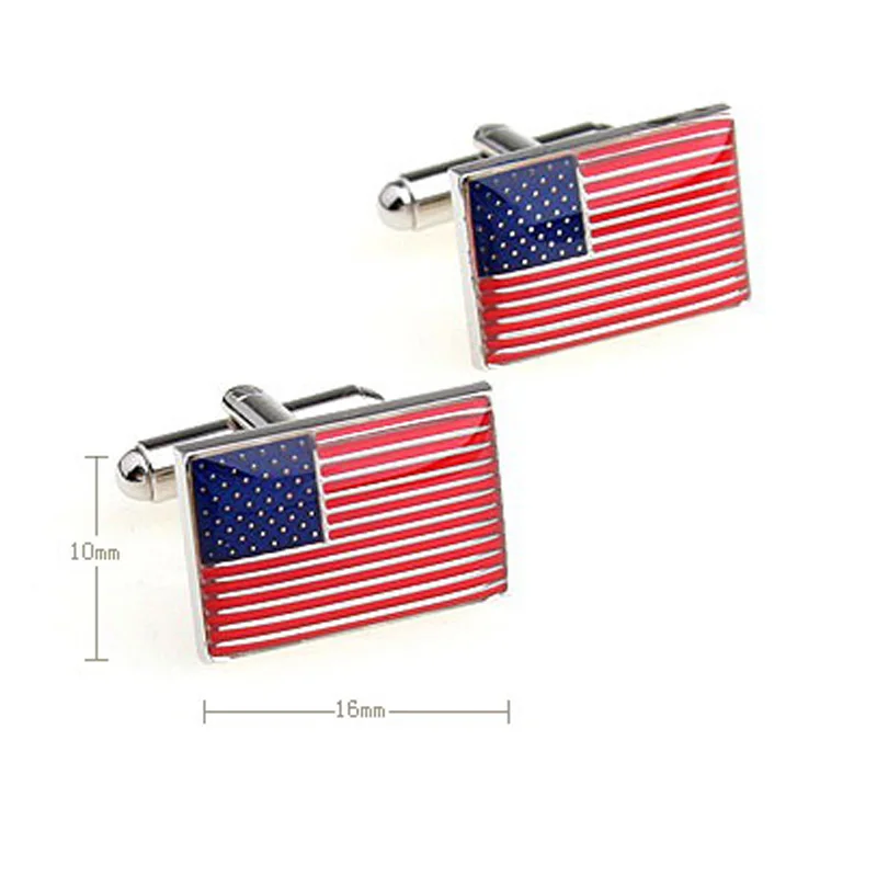 

Flag Cufflinks Mens Gift French Cuff Shirt Button 5pairs per lot