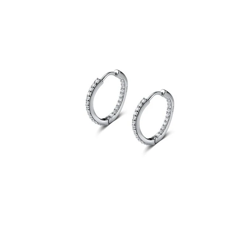 

Серебряные серьги 100% 925 пробы серебряные серьги-кольца
