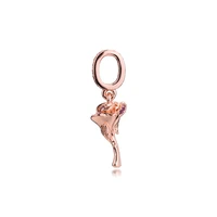 woman diy charms rose flower dangle charm rose gold jewelry fits original snake chain bracelets 2021 valentines