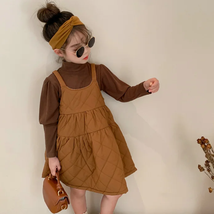 

Girl Autumn Set For Kids Clothes 2-7Y Children 2pieces Clothing Tshirt And Dress Girls Outfits Set Tracksuit Costume