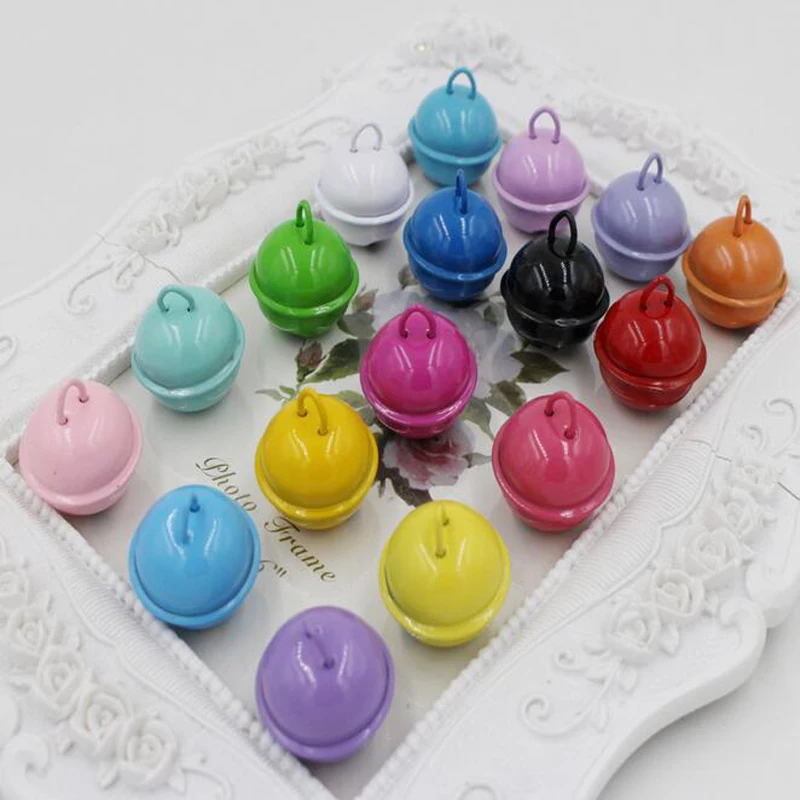 10 шт. 22 мм маленькие красочные колокольчики свободные железные шарики для