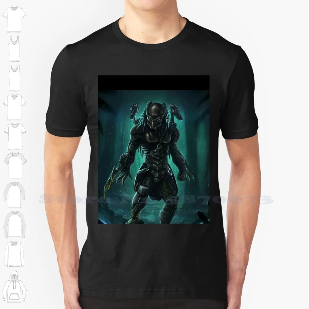 

Классная модная футболка с классным дизайном для хищников, для природной рыбалки, Yautja, для дикой природы, инопланетянина, Vs хищник, рыба Avp, щ...