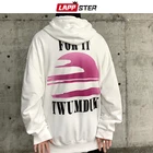 Толстовка LAPPSTER мужская с капюшоном, Японская уличная одежда в стиле Харадзюку, корейский стиль, винтажная кофта оверсайз, Y2k, 2022