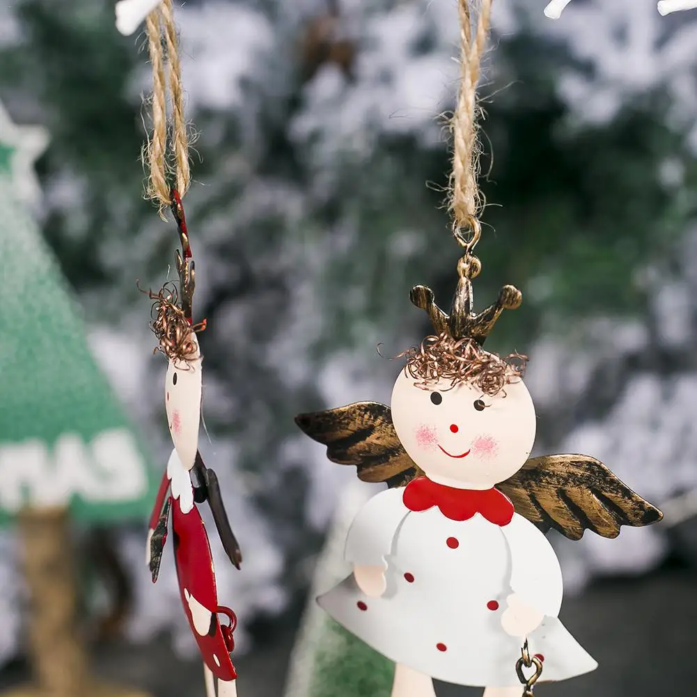 2020 Железный Рождественский подсвечник Ангел кукла кулон украшение Рождество Hme