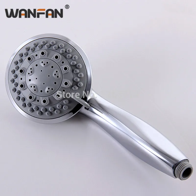 

Shower Heads 7 Function Spray Shower Handle Sanitary Ware Fitting Anti-Limescale High Pressure Round Shape Bathroom Accessories