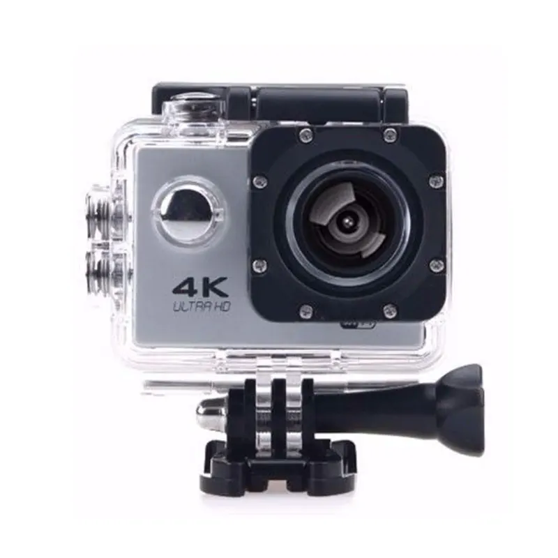 Silver В формате 4K UHD, с функцией вай фай компактная экшн-камера для Камера 16MP 170 градусов Широкий формат 2 дюймов ЖК-дисплей микро-камера для наружной съемки Водонепроницаемый DV Поддержка Скрытая TF автомобиля - Цвет: Silver