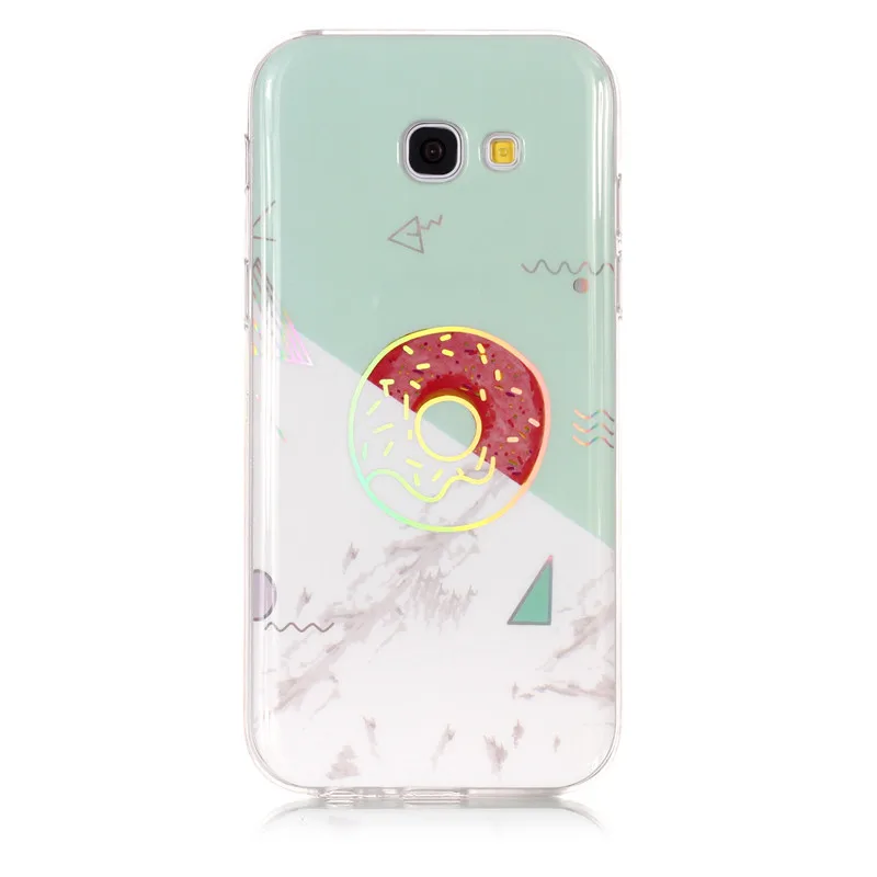 Рисунок под мраморный камень ТПУ Мягкий мобильный чехол книжка для Samsung Galaxy A3 A5 A6