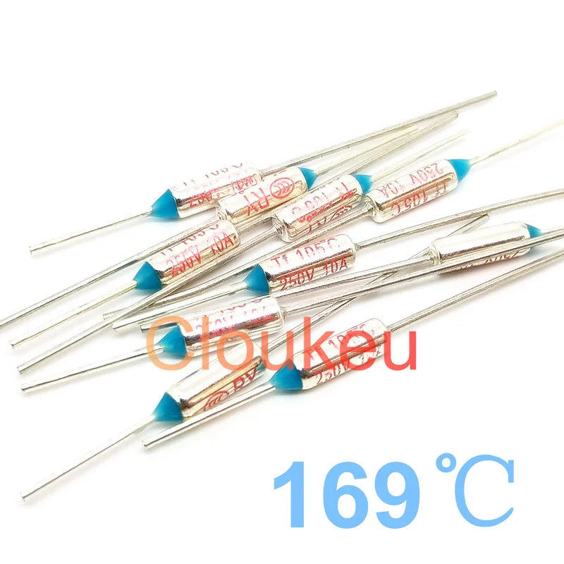 

RY Tf 169C 250V10A Metal temperature fuse 169 Centigrade