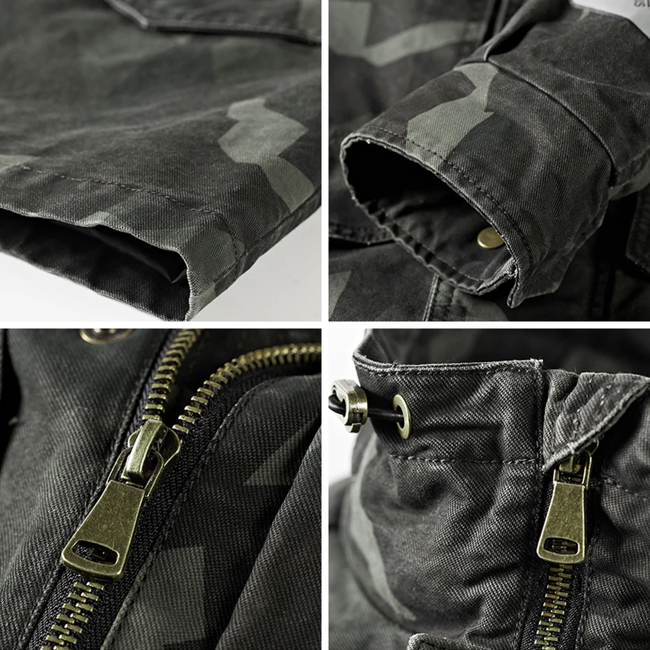 HALACOOD новая брендовая модная военная куртка Мужская Осенняя хлопковая армейская