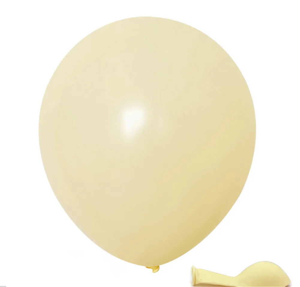 Pack of 100 Macaron Candy Colored Party Balloons Pastel Latex Balloons 10 Inch For Birthday wedding party decoration - Color: Yellow