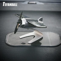 car decoration aromatherapy airplane decoration non slip mat alloy solar energy rotate aircraft dashboard solid car styling