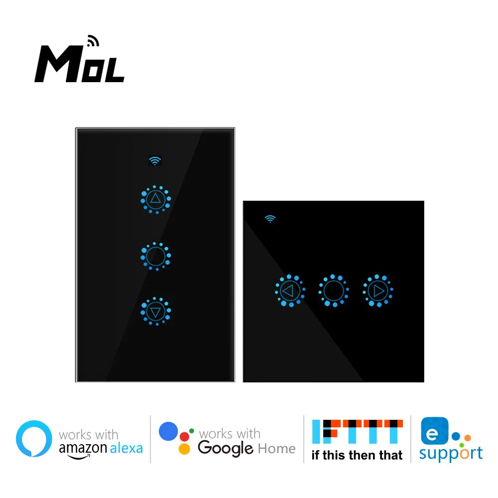 Моль выключатели со светодиодным индикатором Smart Wifi сенсорный светильник
