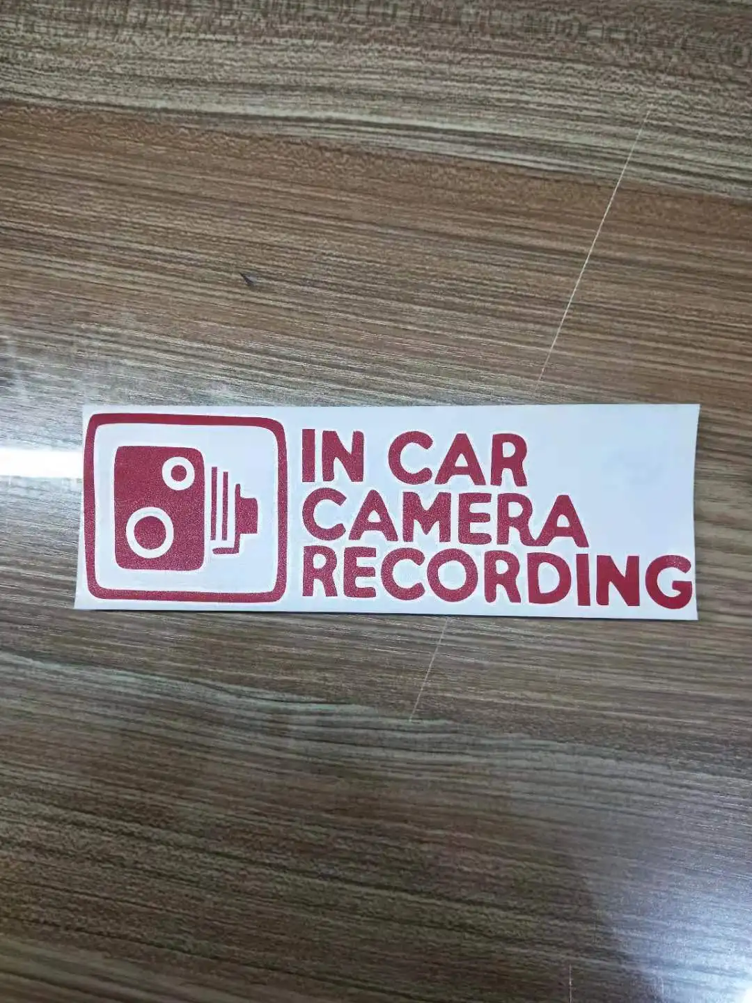 

Sticker car In Car Camera Recording Car Sticker Decal Window Funny Bumper Cctv Hd Cam Dash Car Accessories