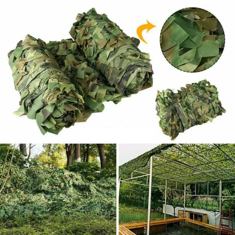 2X5M/2X7M Военная Зеленая камуфляжная сетка охотничьи жалюзи для кемпинга на