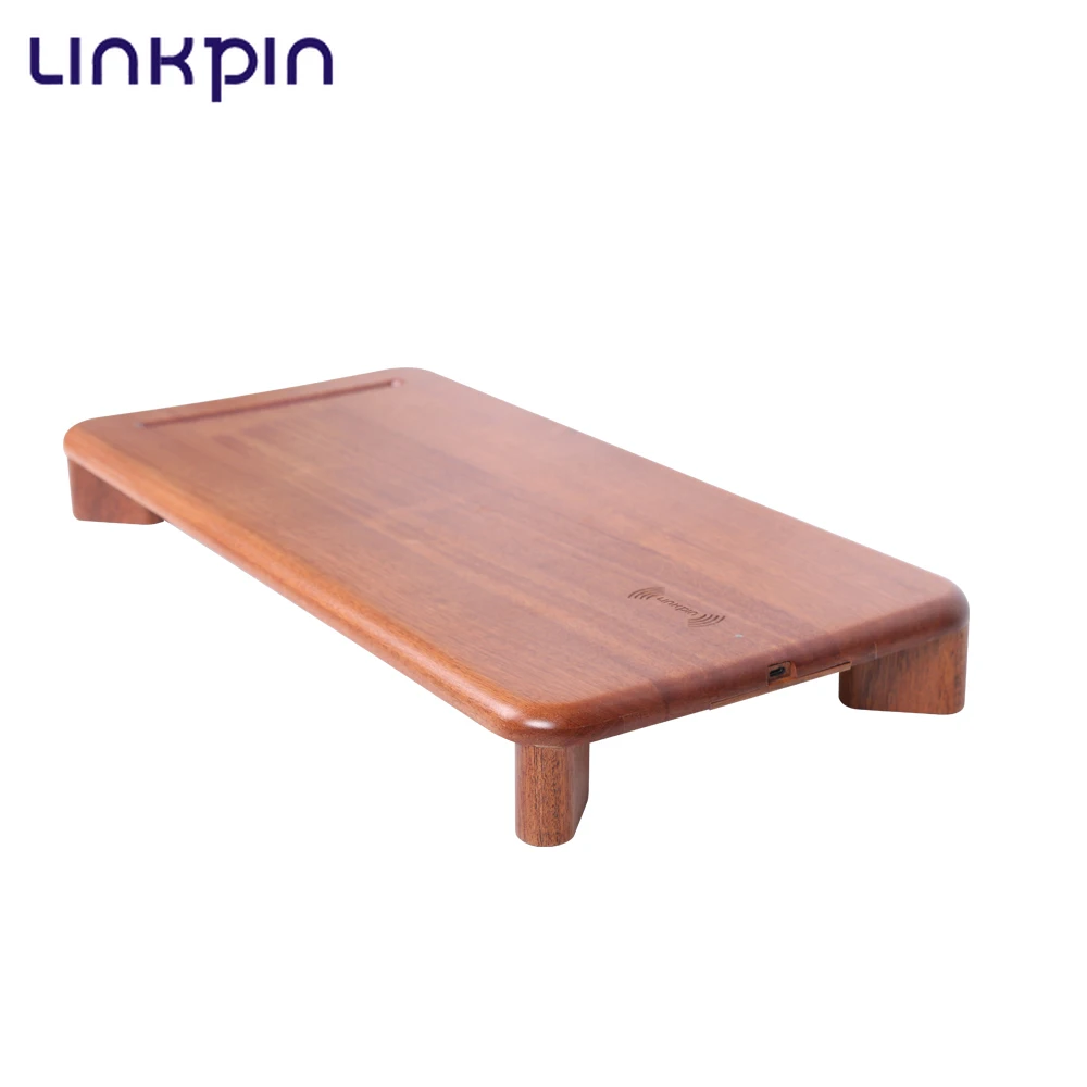 

LINKPIN Wireless Charger Charging Pad For Iphone 8/8 Plus/X Woody Ultrathin Station charger fast for office