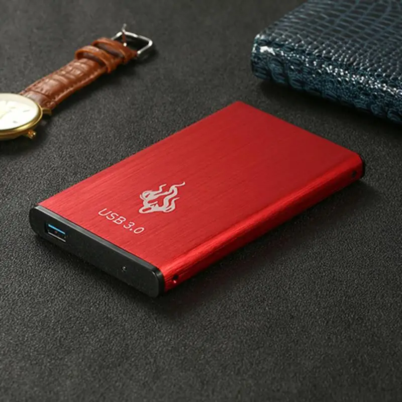 Красный 2,5 дюйма 2 ТБ/1 ТБ/500 Гб USB3.0 внешний жесткий диск SATA III устройство хранения памяти HDD для портативных ПК Внешние жесткие диски