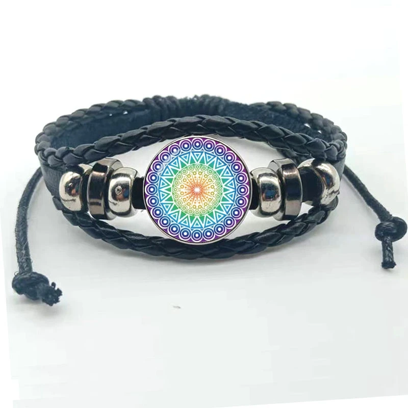 Новый модный очаровательный ювелирный браслет из хны для йоги с символом Ом |