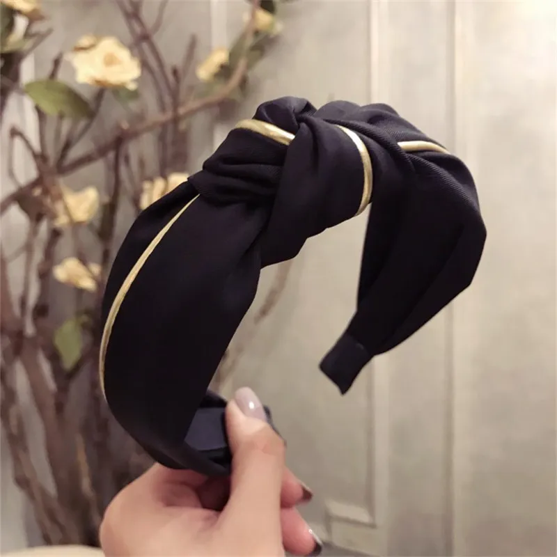 

Women Hairband Top Cross Knot Wide Headband Hair Hoop Lady Hair Band Chic Bezel Girls Hair Accessories Headwear