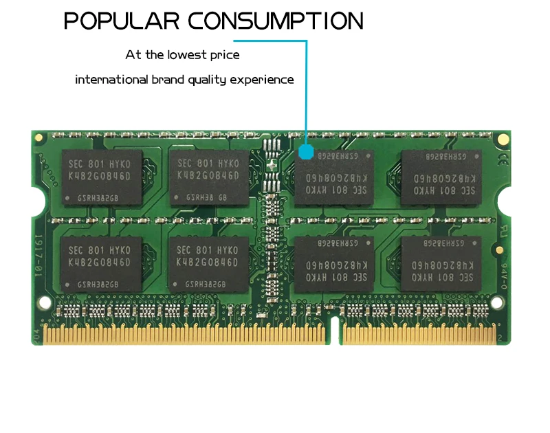 DDR3L DDR3 4 ГБ 8 ГБ 1333 МГц 1600 SO-DIMM 1,35 v 1,5 v ноутбук оперативная память 204pin памяти ноутбука KANMEIQi