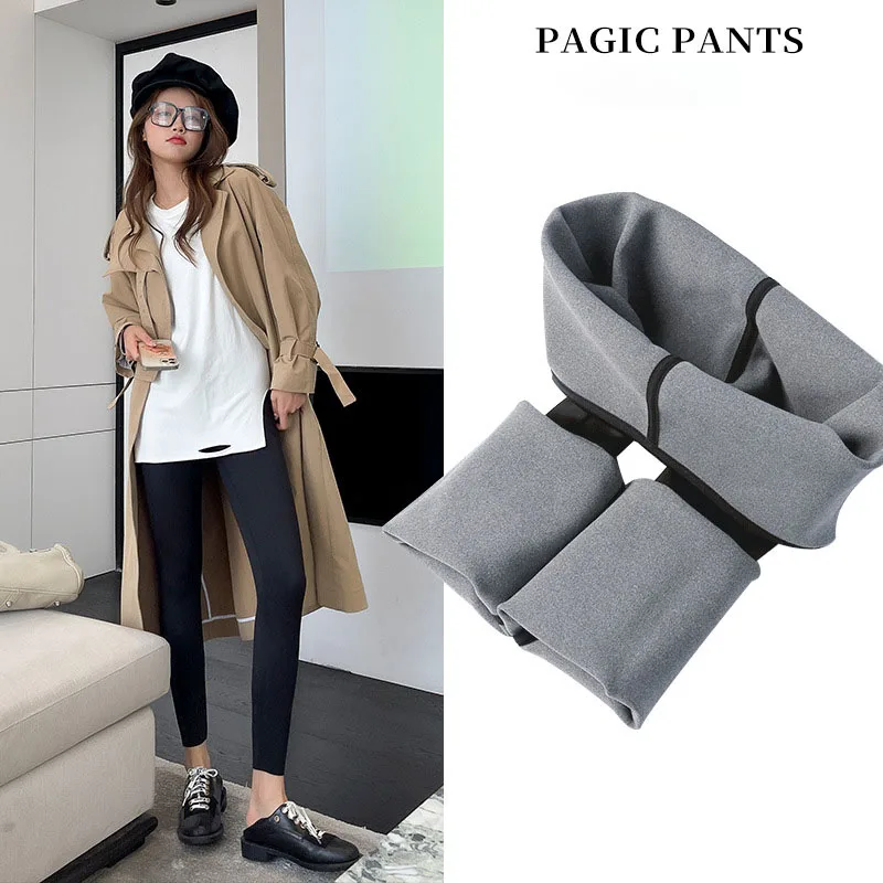 

Winter Leggings for Women High Waist Thick Velvet Stretch Leggings Solid Color Warm Casual Leggings Comfortable Stretchy Pants