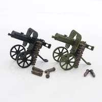 military ww2 vehicle tank machine gun building blocks army soldier weapon cannon bullet bricks construction toys boys gift
