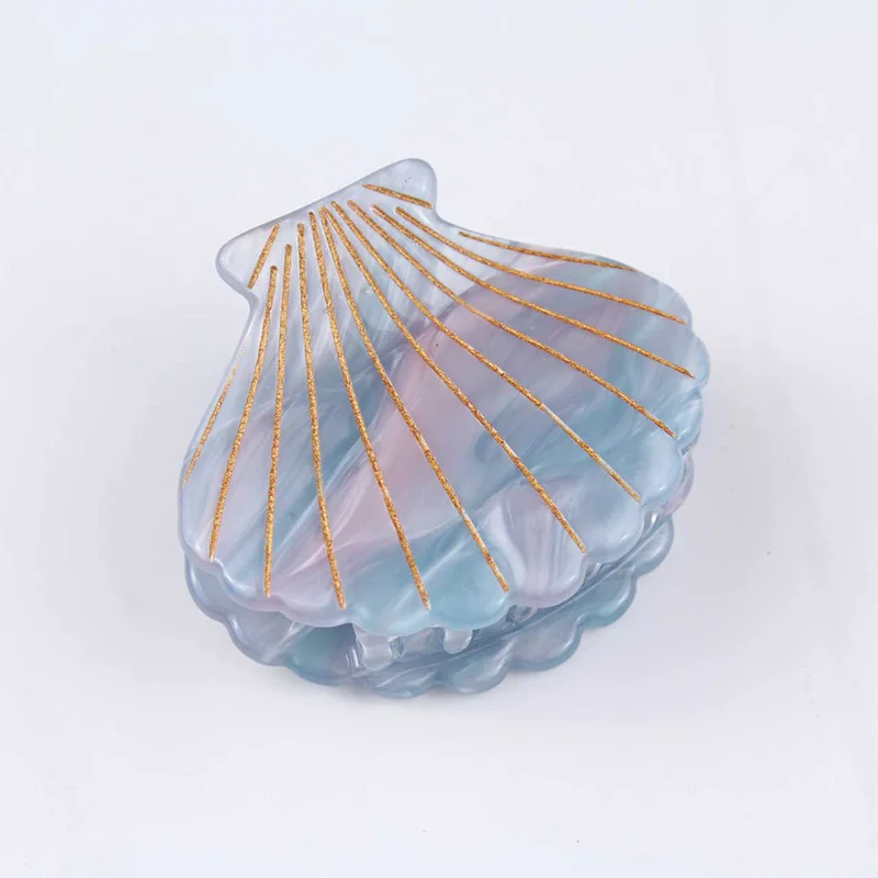 Новинка Модный женский зажим для волос с ракушкой 1 шт. из ацетатной смолы