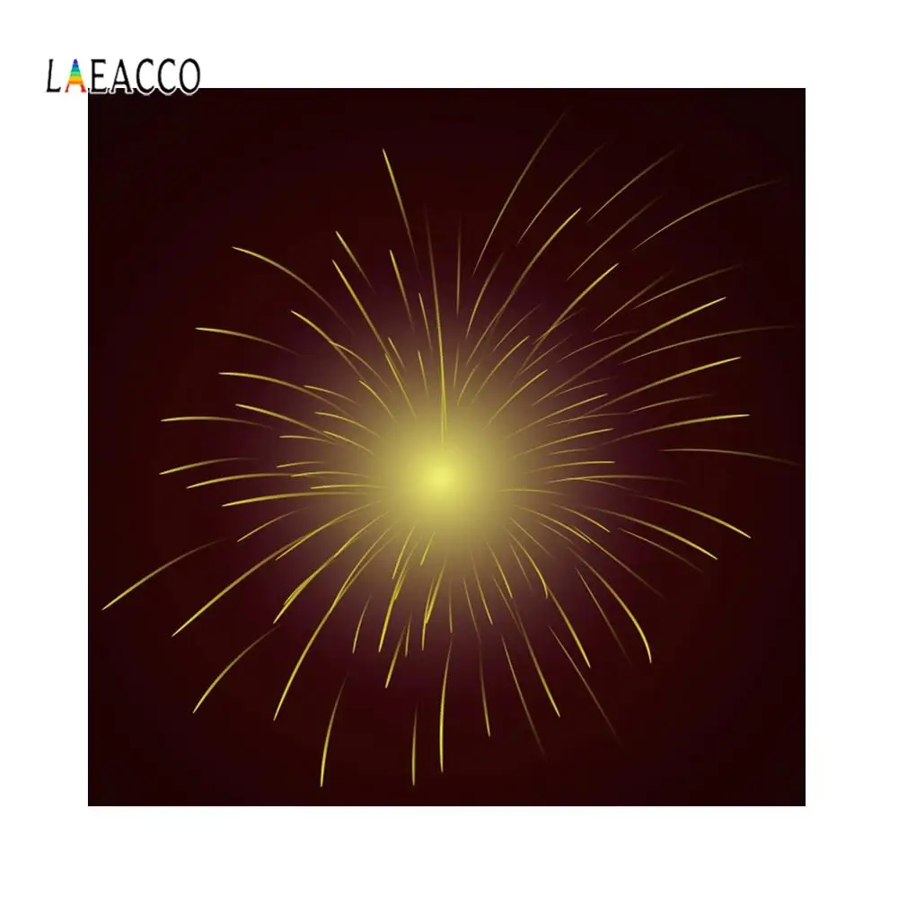 Laeacco фотографические фоны фейерверк блестки черный ребенок день рождения