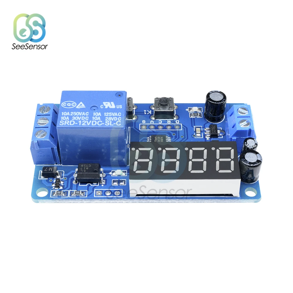 DC 12V LED Digital Time Delay Relay Trigger Timer Control Cycle Adjustable On Off Switch Module 4 Digit | Обустройство дома