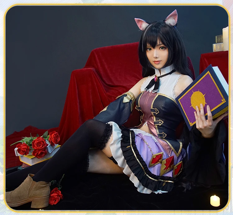 Соединение принцессы! Re:Dive Momochi Kiruya Kyaru Косплей Костюм Хэллоуин Рождество