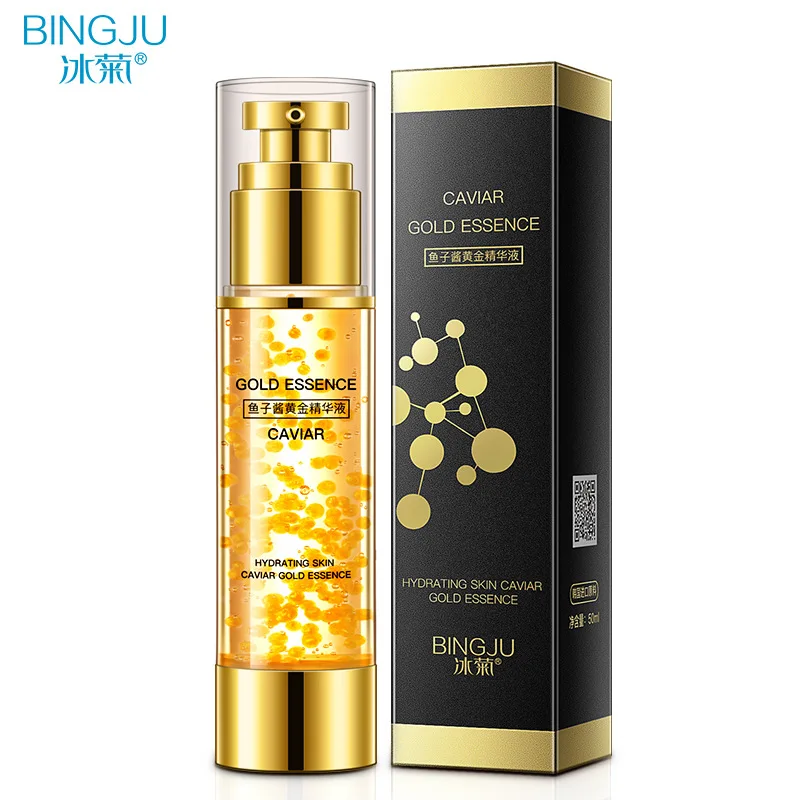 Крем для лица против морщин 24K икра Золотая эссенция Анти Старение Отбеливание