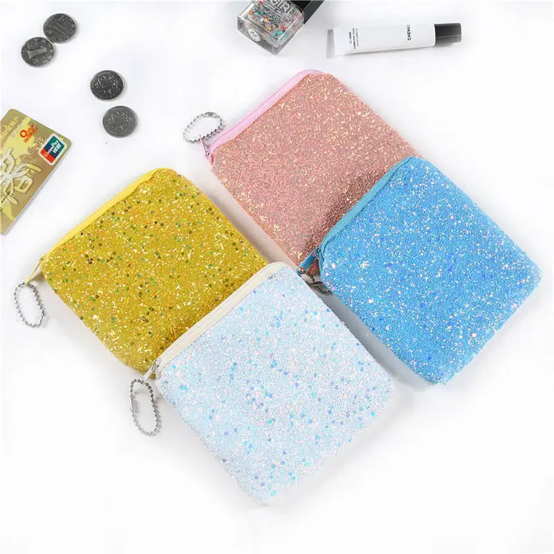 Модный кошелек с блестками и русалочкой мини для девочек сверкающий женская