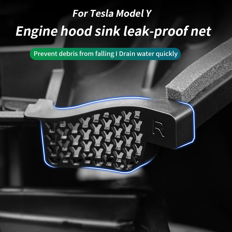 

model y Debris filter For tesla model y Water channel filter in the cover Car interior protection accessories
