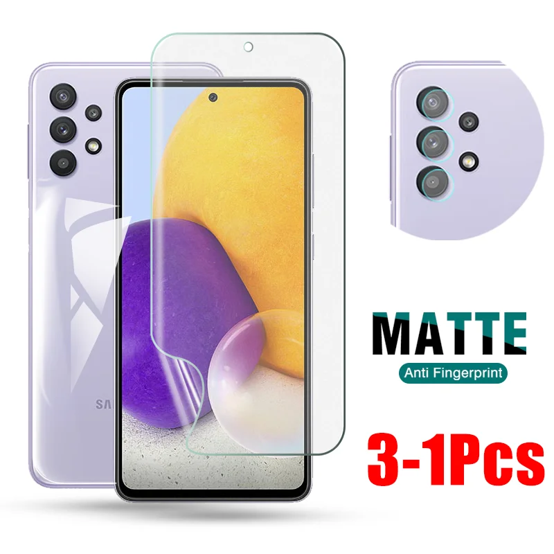 

Matte Hydrogel Film 3-IN-1 For Samsung Galaxy A72 A52 A42 A32 A12 5G 4G Screen Protector Safety Film For Samsang Galax A 72 5G