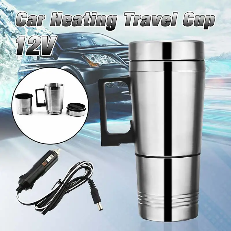 New 300ML Auto Car Heating Cup Kettle Boiling Stainless Steel Electric Thermos Water Heater Portable Travel Coffee Mug | Автомобили и