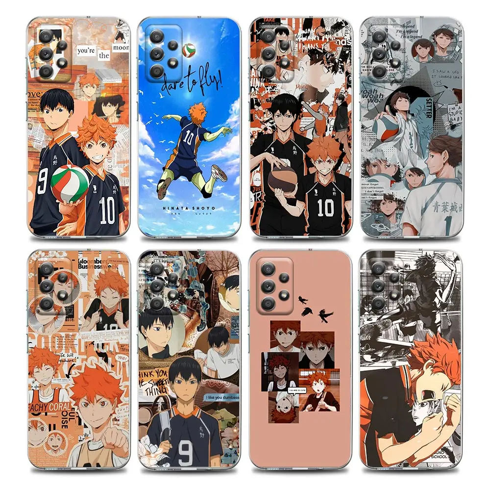 

Haikyuu Hinata Attacks Clear Phone Case for Samsung A01 A02s A11 A12 A21 S A31 A41 A32 A51 A71 A42 A52 A72 Soft Silicon
