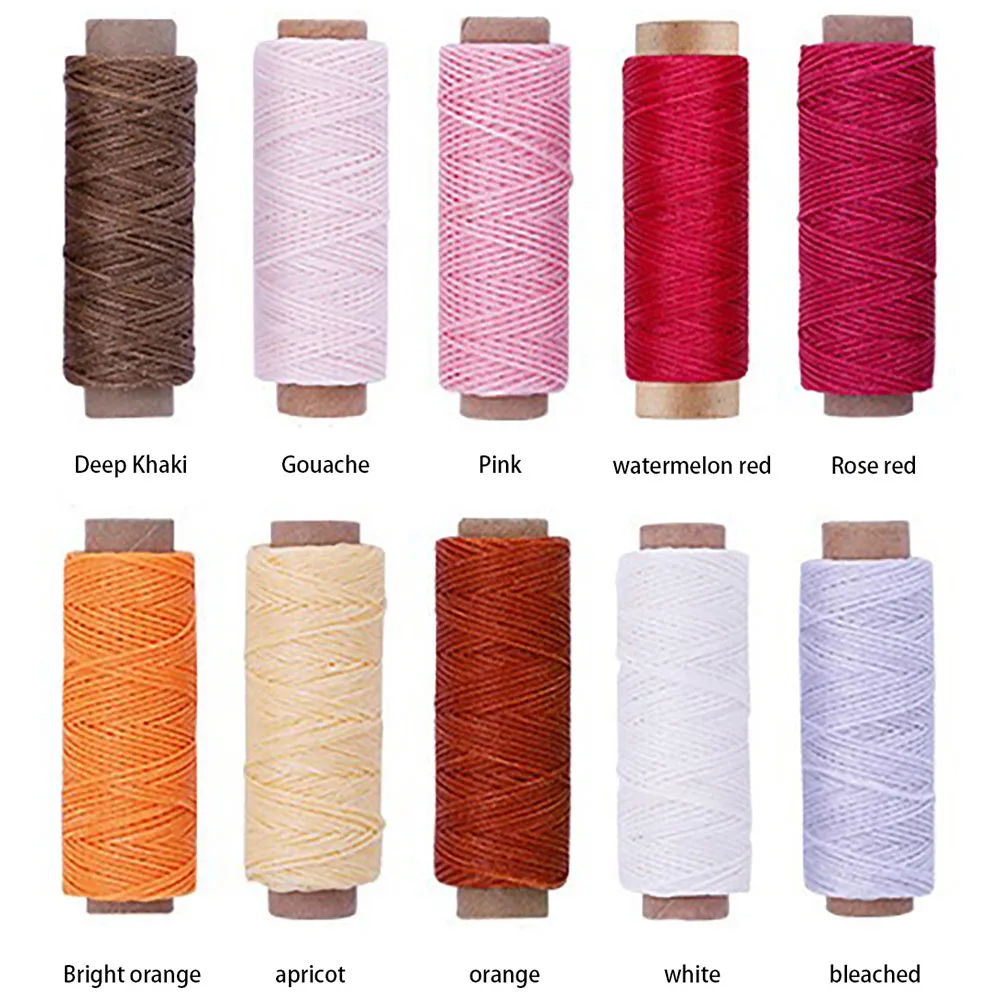 Шовные кожаные швейные инструменты вощеная нить ремесло шнурки для обуви DIY