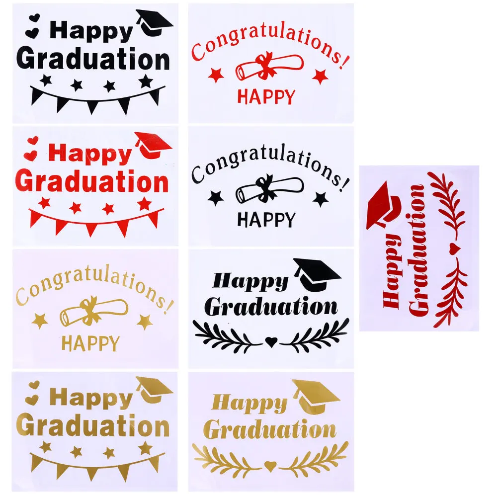 

Pcs Decorative Party Adornments Creative Decals Bronzing Decoration Stickers