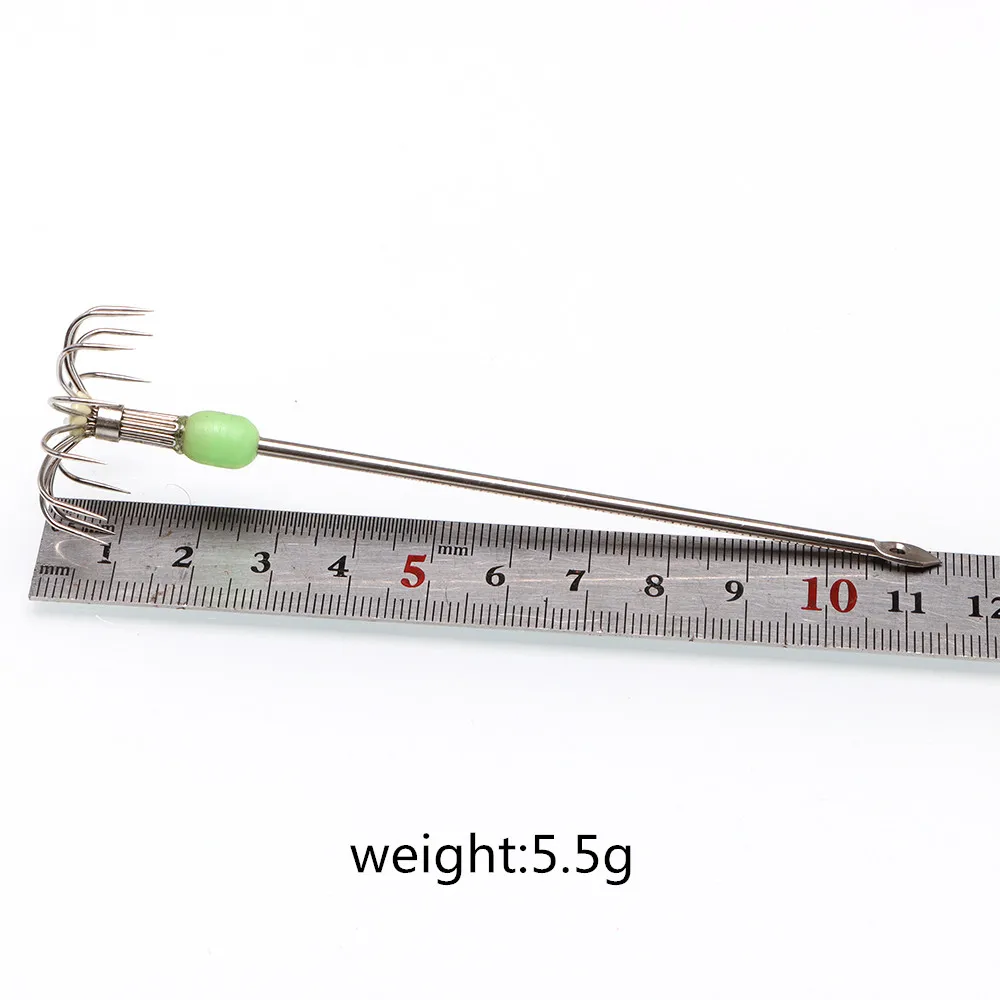 2 шт./лот крючок для зонтика надувной трубчатый светящийся морской рыбалки