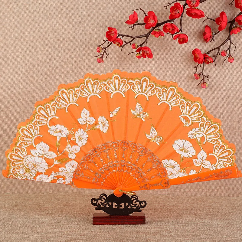Испанский танцевальный цветок складной веер украшение для дома кружевные ручные