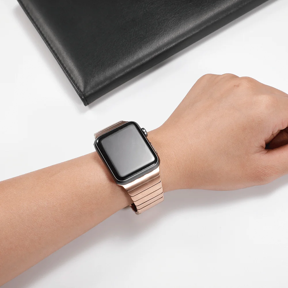 Браслет для Apple watch 42 мм/38 мм iWatch 4 5 ремешок 44 мм/40 мм ремешок для часов из нержавеющей стали для Apple watch 5 4 3 2 1